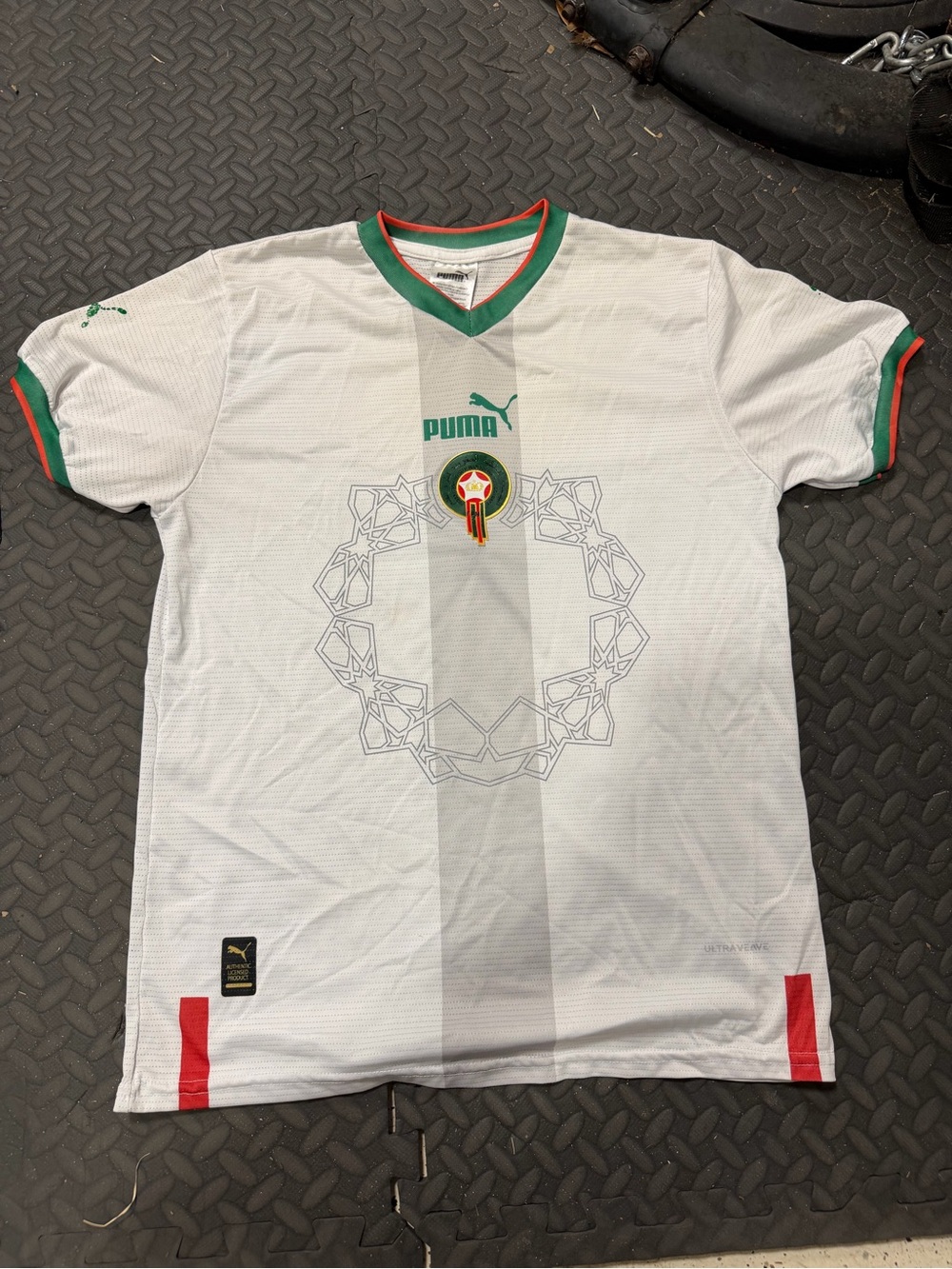Puma White Morocco Crest Football Shirt